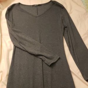 Grey long sleeved dress